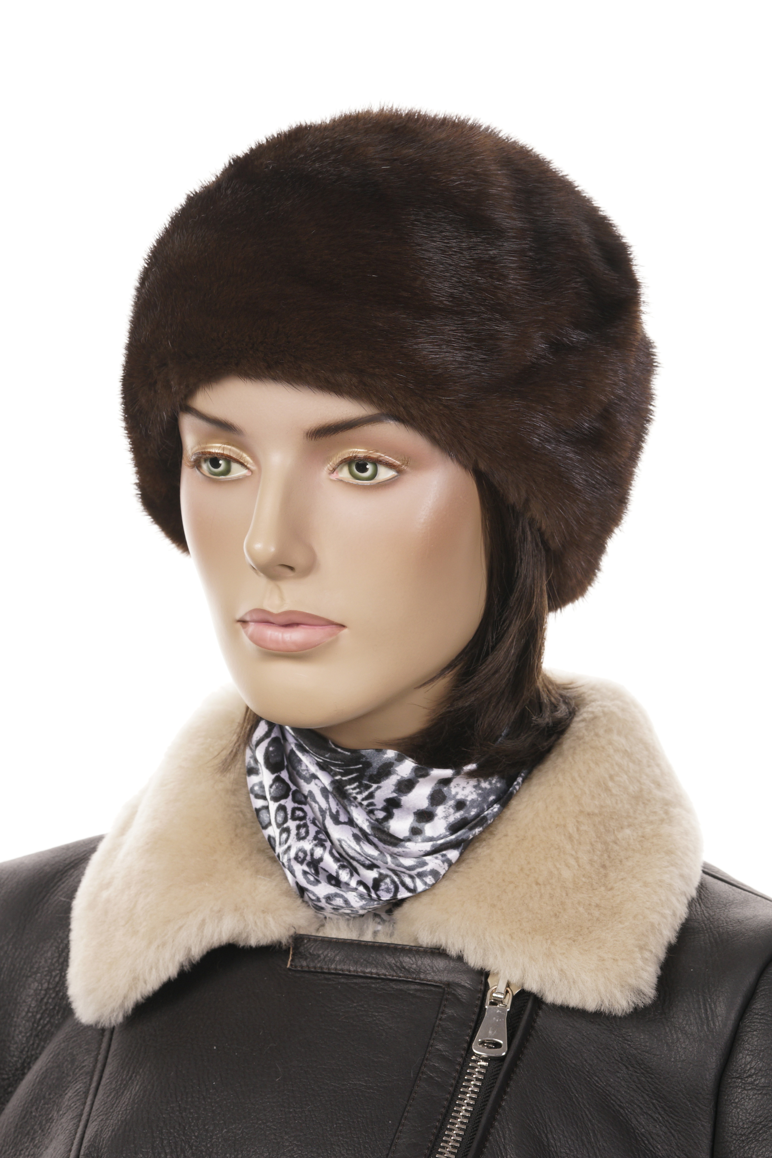 Шапка женская из норки 8015392-9
