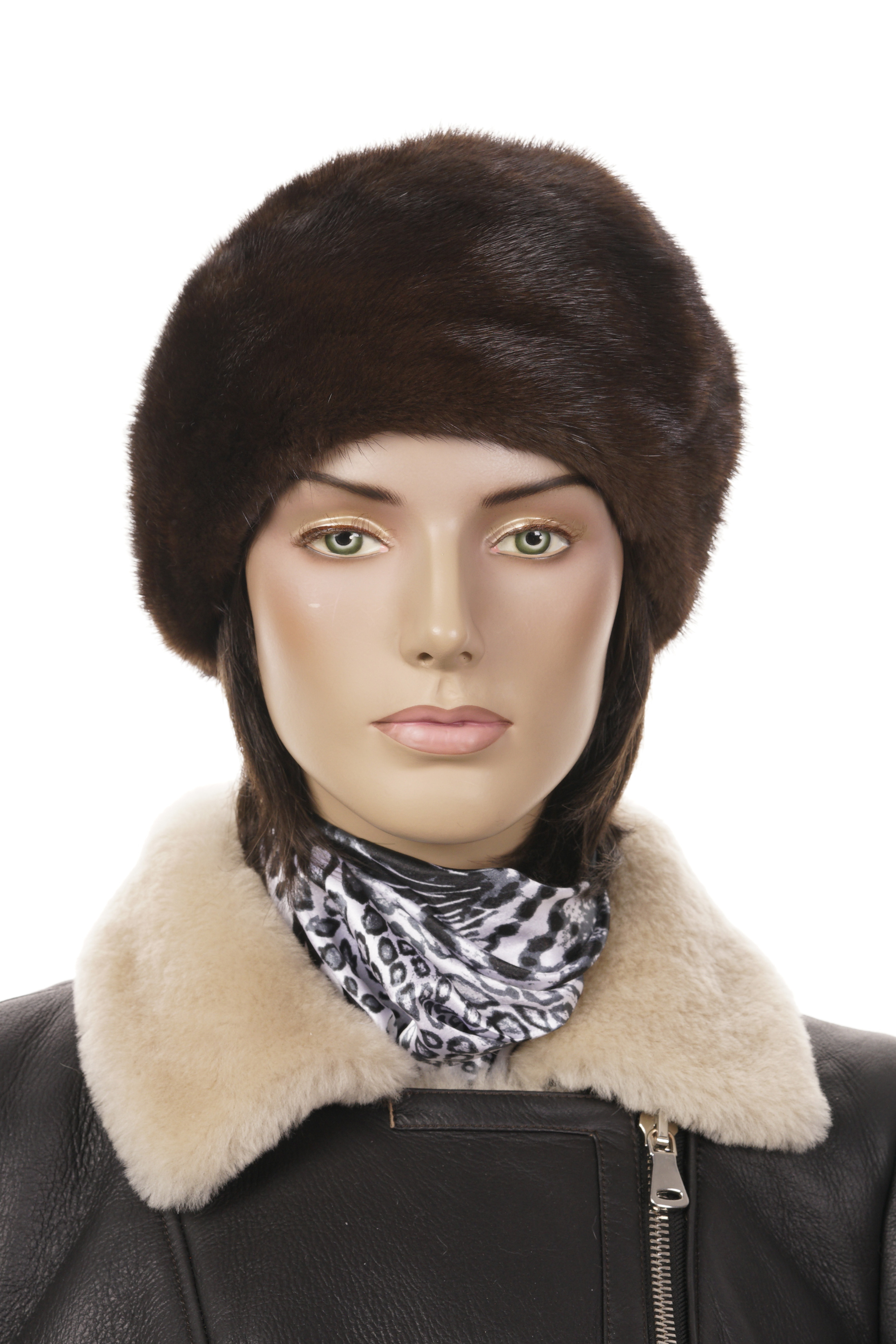 Шапка женская из норки 8015392-7