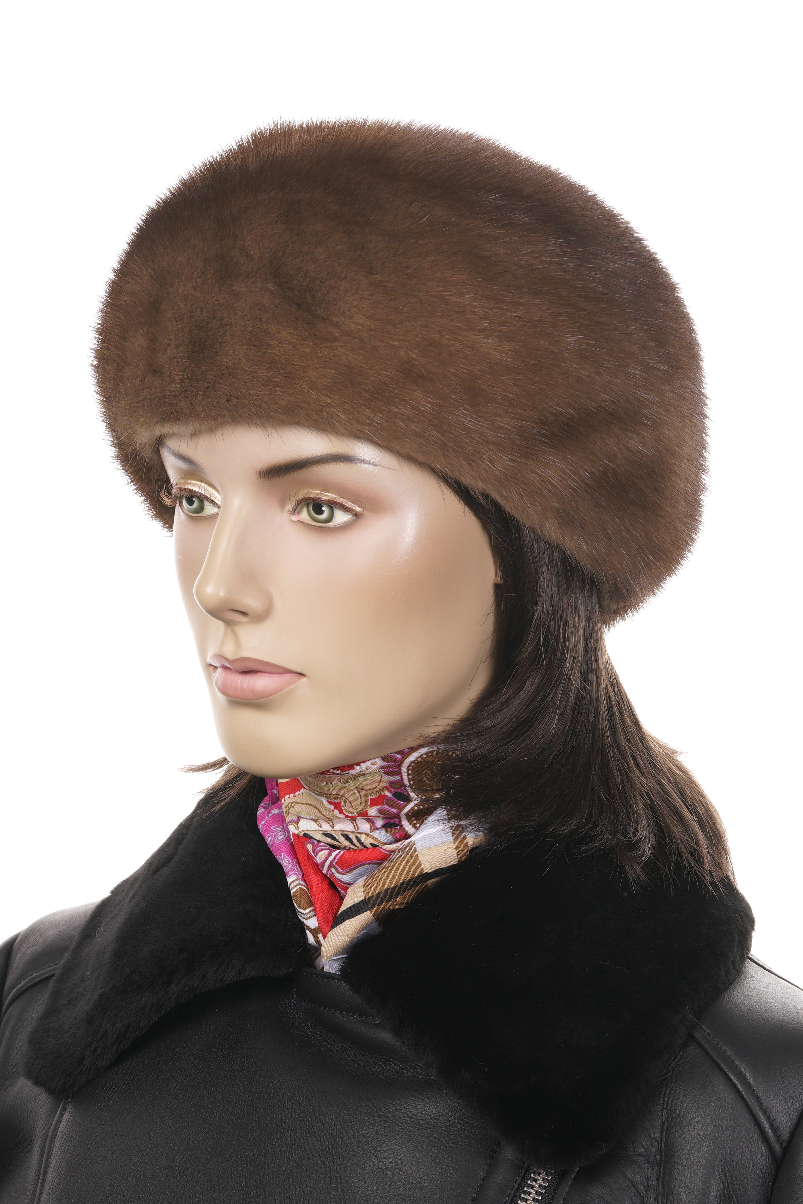 Шапка женская из норки 8015400-9