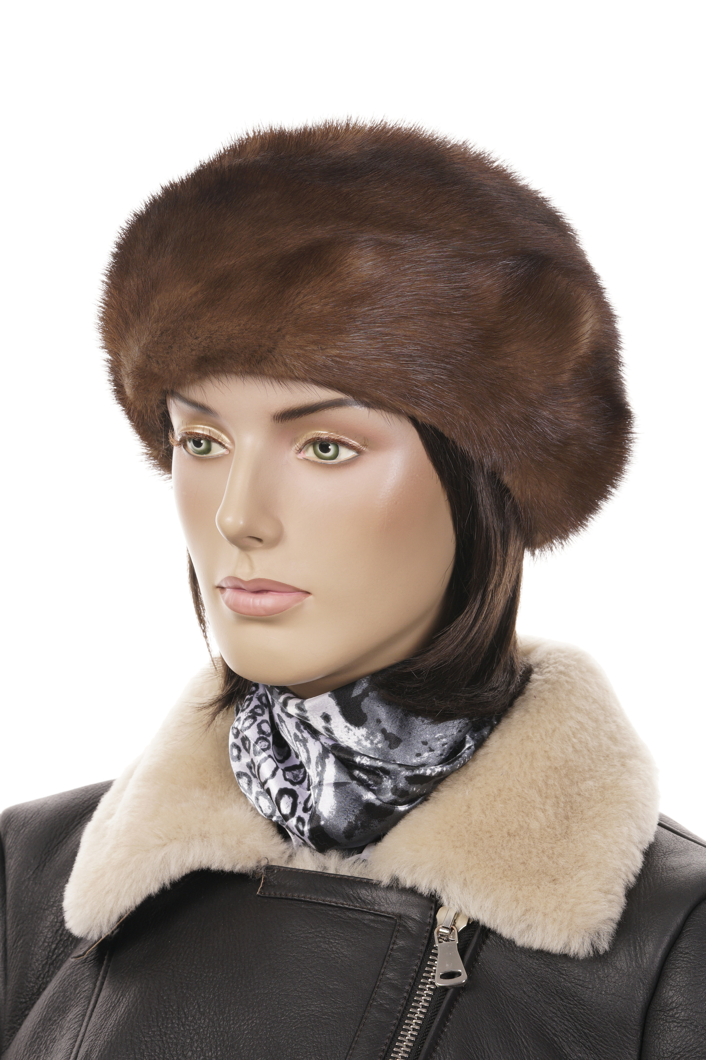 Шапка женская из норки 8015400-6