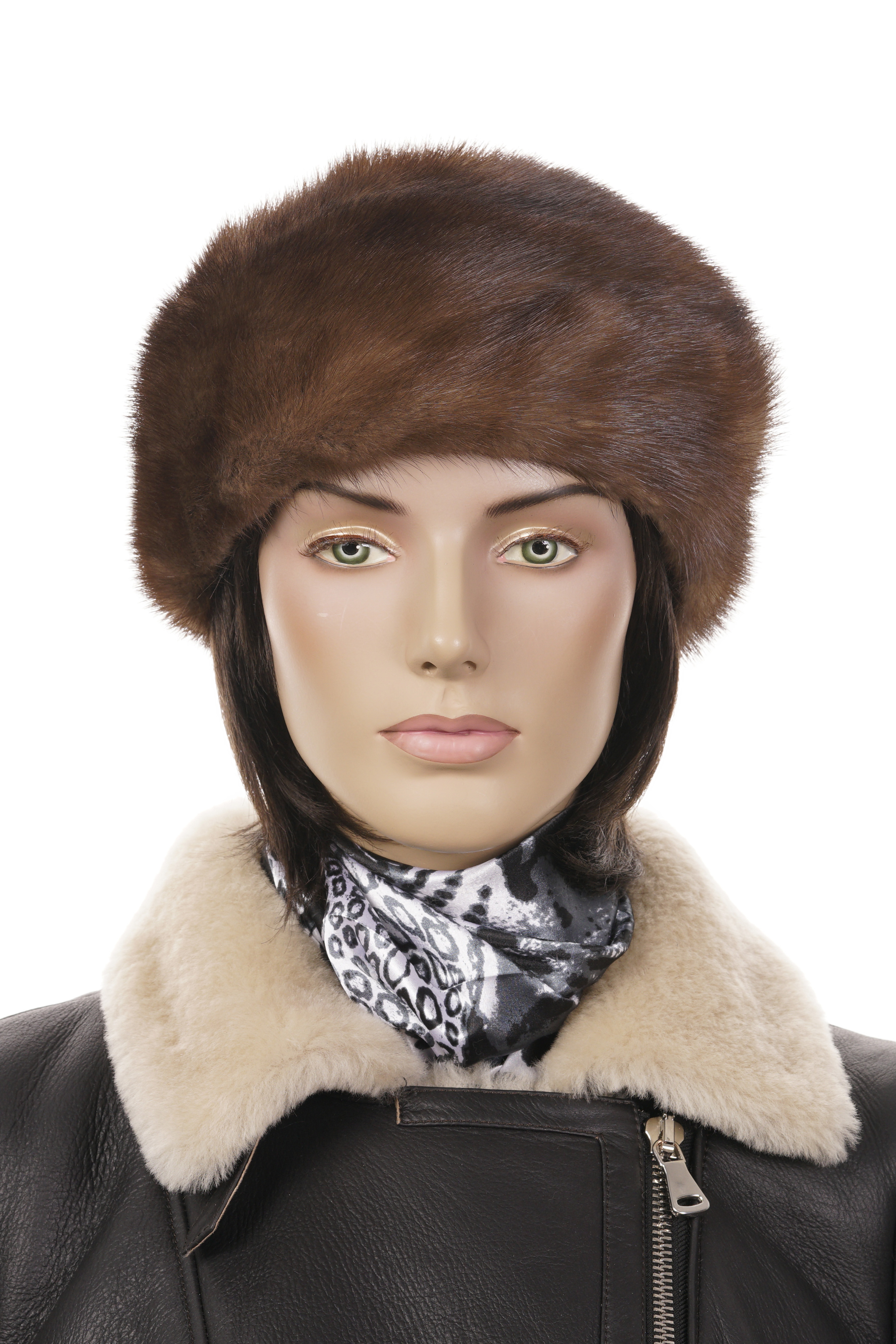Шапка женская из норки 8015400-7