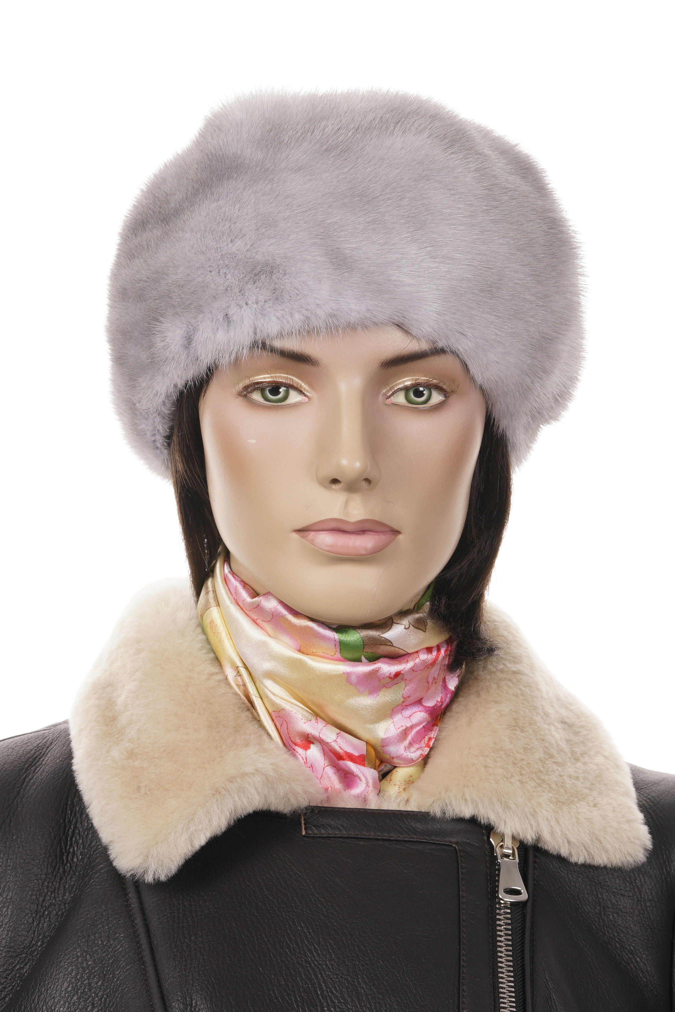 Шапка женская из норки 8015446-7