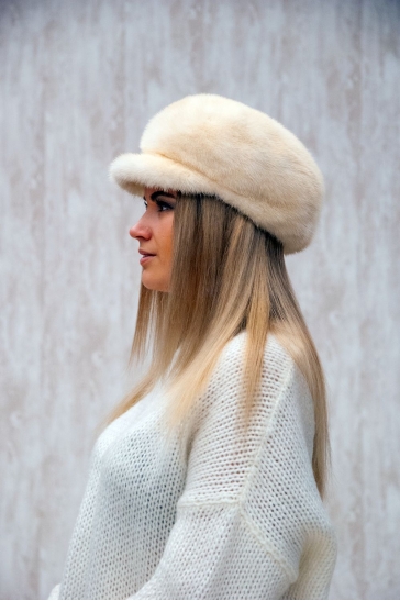 Шапка женская из норки