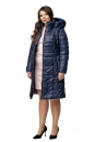 Женское пальто из текстиля с капюшоном, отделка песец 8009985-2