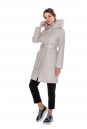 Женское пальто из текстиля с капюшоном 8011621