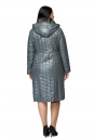 Женское пальто из текстиля с капюшоном, отделка искусственный мех 8011862-3