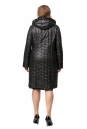 Женское пальто из текстиля с капюшоном, отделка искусственный мех 8012328-3