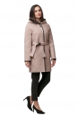 Женское пальто из текстиля с капюшоном 8012535-2