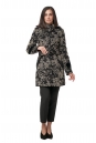 Женское пальто из текстиля с капюшоном 8012608