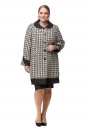 Женское пальто из текстиля с воротником 8012764