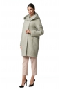 Женское пальто из текстиля с капюшоном 8013418-2