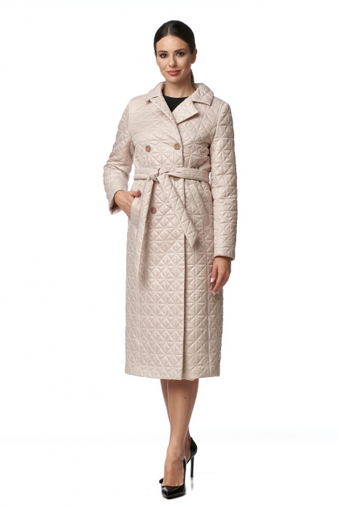 Женское пальто из текстиля с воротником 8013422