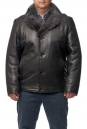 Мужская кожаная куртка из натуральной кожи на меху с воротником, отделка енот 8014356