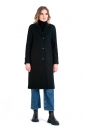 Женское пальто из текстиля с воротником 8015374