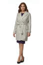 Женское пальто из текстиля с воротником 8016345
