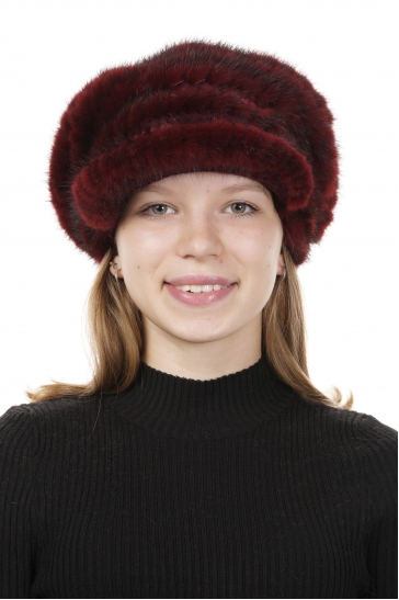 Шапка женская из норки