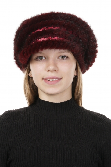 Шапка женская из норки