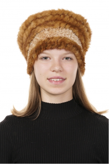 Шапка женская из норки