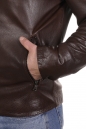 Мужская кожаная куртка из натуральной кожи на меху с воротником 8022689-2