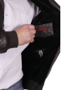 Мужская кожаная куртка из натуральной кожи на меху с воротником 8022694-4