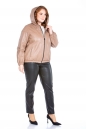 Женская кожаная куртка из натуральной кожи с капюшоном 8022733-3