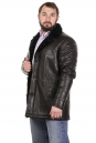 Мужская кожаная куртка из натуральной кожи на меху с воротником 8022841-7
