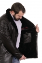 Мужская кожаная куртка из натуральной кожи на меху с воротником 8022841-10