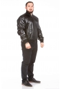 Мужская кожаная куртка из натуральной кожи с воротником 8023626-2