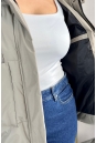 Куртка женская из текстиля с капюшоном 8024059-6