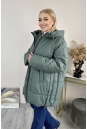 Женское пальто из текстиля с капюшоном 8024077