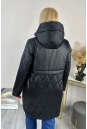 Женское пальто из текстиля с капюшоном 8024092-5