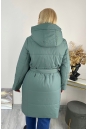 Женское пальто из текстиля с капюшоном 8024098-7
